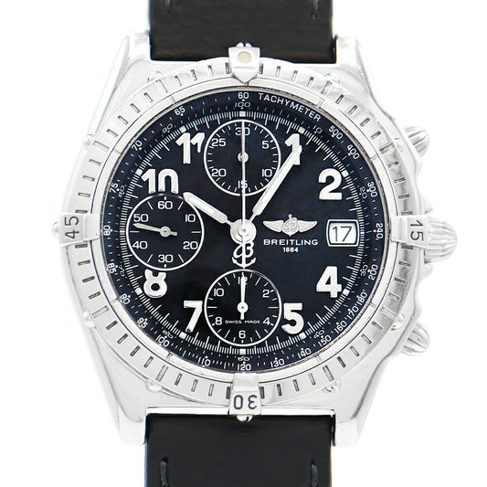 Inspection BREITLING BREITLING Breitling Chrono Mat Black Bird Chronograph A13050.1 Small second Date Black Black SS Stainless Men Automatic Wind [6 months warranty] [Watch] [Used]