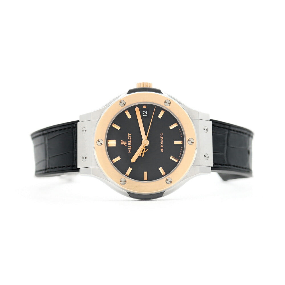 Inspection HUBLOT Ubrot Hublot Ubrot Hubrot Classic Fusion King Gold Titanium 565.NO.1181.LR 100m Waterproof Date Black K18RG King Gold Titanium Genuine Belt Genuine Back Men's Ladies Boys Automatic Wind