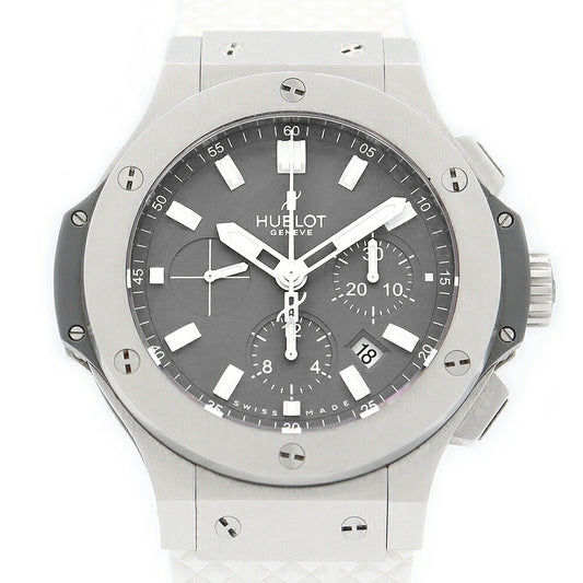 Inspector HUBLOT Ublo Big Bang Bang Glay 301.st.5020.GR 44mm Chronograph gray SS Stainless steel genuine buckwheat Men's automatic winding [6 months warranty] [Watch] [Used]