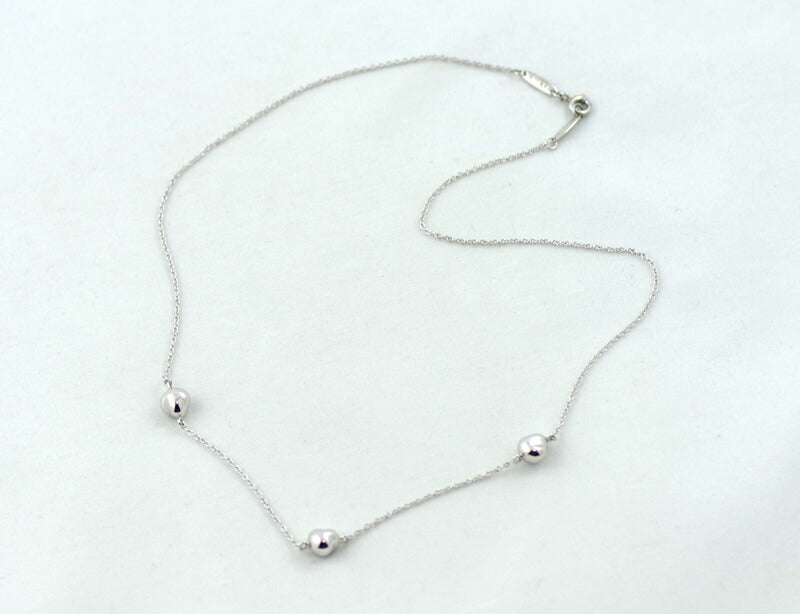 New finished Tiffany & Co. Tiffany Beans 3 Necklace Diamond PT950 Platinum [Jewelry] [Used]