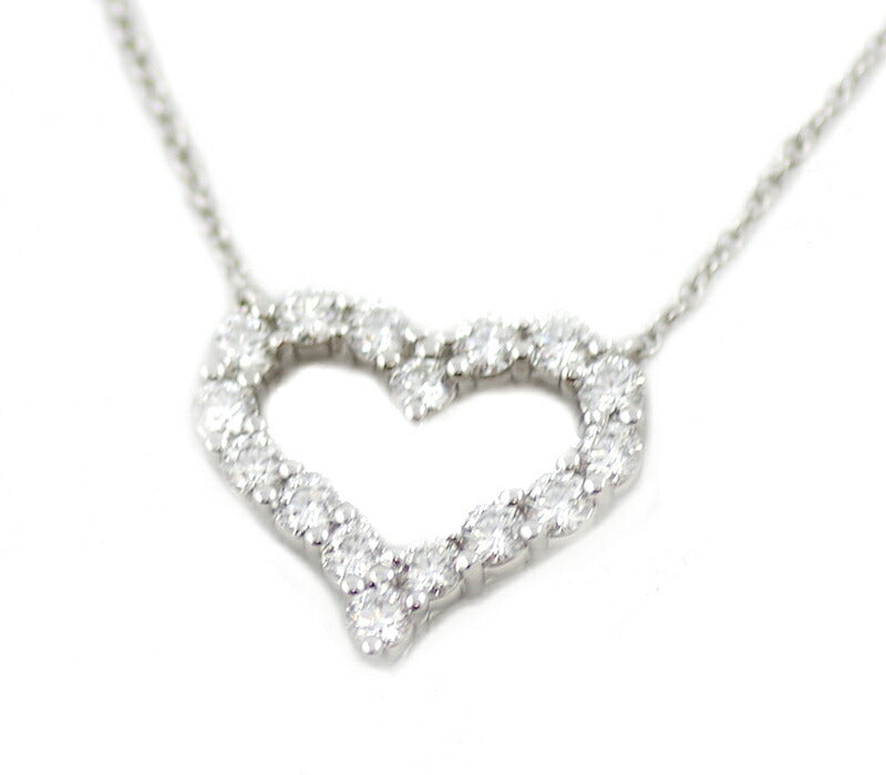 New finished Tiffany & Co. Tiffany Sentimental Heart 15.5mm Diamond Pt950 Platinum Necklace [Jewelry] [Used]