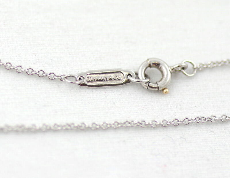 New finished Tiffany & Co. Tiffany Sentimental Heart 15.5mm Diamond Pt950 Platinum Necklace [Jewelry] [Used]