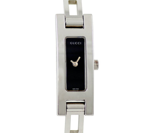 Battery replacement GUCCI Gucci 3900L Black Black Dial SS Stainless Steel Breath Watch Ladies Quartz [6 months warranty] [Watch] [Used]