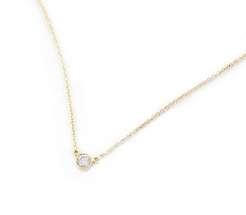 New finished Tiffany & Co. Tiffany Vizer Yard Diamond K18YG Yellow Gold 1 grain diamond necklace [Jewelry] [Used]