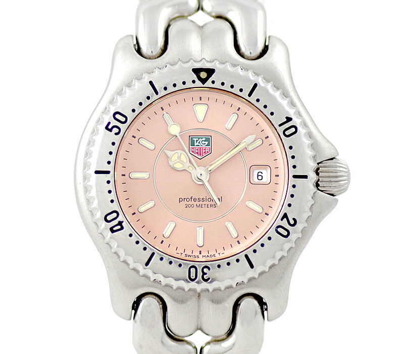 Battery replacement TAG HEUER TAUER TAUER S EL Cells Series WG131D 200m Waterproof pink dial SS Stainless Ladies Quartz 6 months warranty Watch