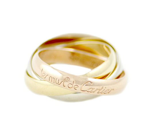 Cartier Cartier Trinity Ring Three Color K18PG YG WG #51 No. 11 750 solid gold [Jewelry] [Used]