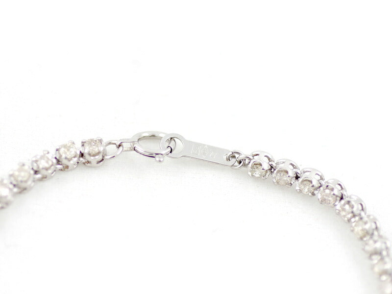 Diamond Tennis Breath Bracelet PT850 Platinum 55 Stones [Jewelry] [Used]