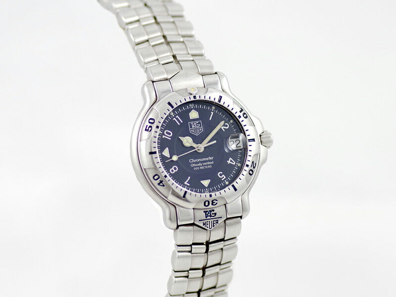 TAG HEUER Tag Hoier 6000 Series WH5213 Chronometer Date 200m Waterproof Blue Navy Blue SS Stainless Men Automatic Wind