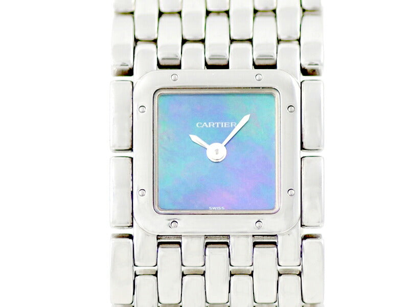 Cartier Cartier Cartier Cartier Pan Tail Ryuban 2420 Blue Shell Dial SS Stainless Steel Ladies Quartz W61002T9 [6 months warranty] [Watch] [Used]