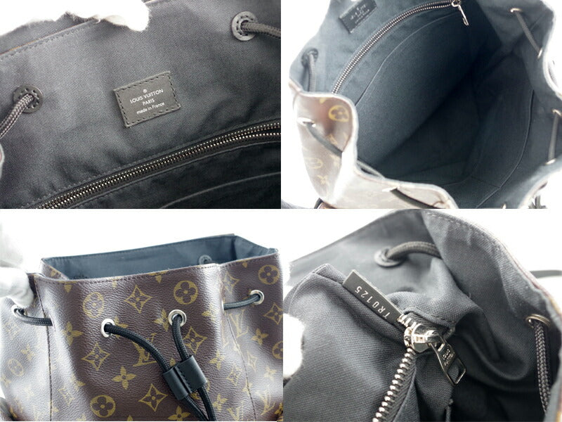LOUIS VUITTON Louis Vuitton Christopher PM Monogram Makaser Brown Brown Tea Backpack Bag Leather Men's M43735 Back Travel [Bag] [Used]