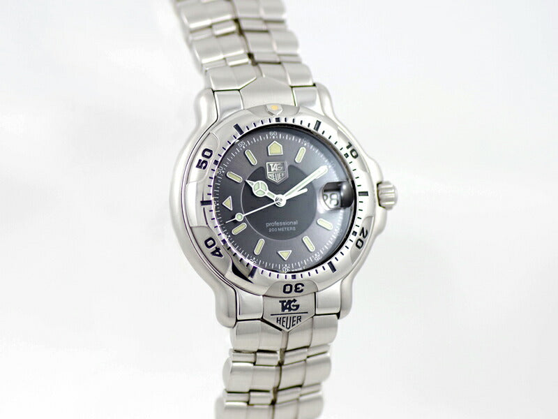 Battery replacement TAG HEUER Tag Hoier 6000 Series WH1112 200m Waterproof Gray SS Stainless Men Quartz