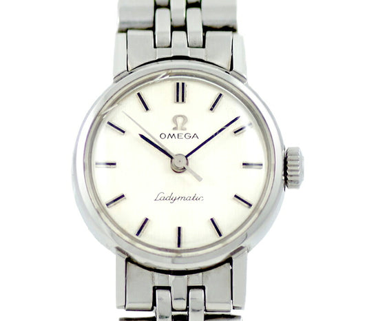Rare product OMEGA Omega Ladymatic Ladies Mematic 561.005 Cal.671 24 Stone Silver SS Stainless Ladies Automatic Antique Vintage [Watch] [Used]
