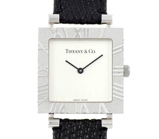 Battery replacement TIFFANY & Co. Tiffany Atlas Square M3640 Silver 925 SV925 Genuine belt genuine buckle Boys Ladies quartz [6 months warranty] [Watch] [Used]