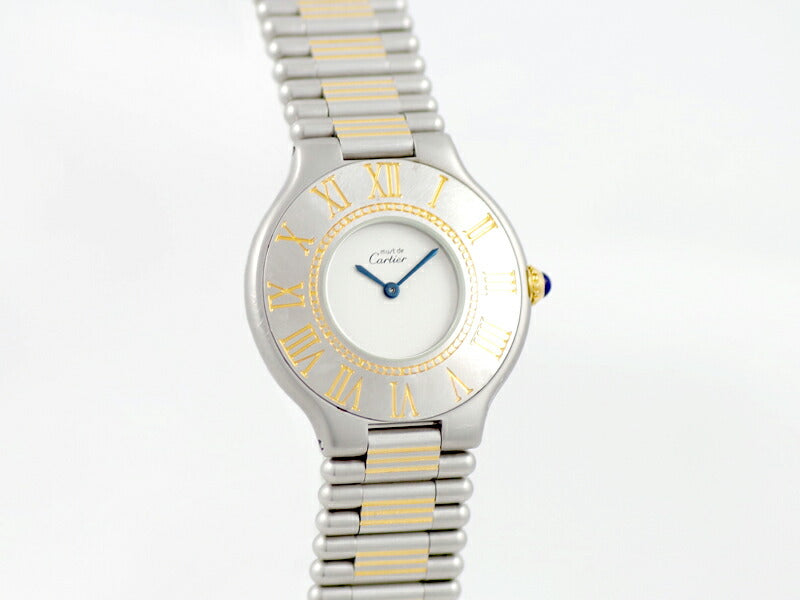 Cartier マスト21 ヴァンティアン レディース 腕時計 コンビ SS