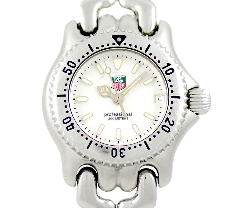 Battery replacement TAG HEUER TAUER TAUER S/EL Cells Series WG1412 200m Waterproof White White White SS Stainless Ladies Quartz [6 months warranty] [Watch] [Used]