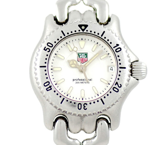 電池交換済 TAG Heuer タグホイヤー S/el セルシリーズ WG1412 200m防水 ホワイト 白 SS ステンレス レディース クォーツ【6ヶ月保証】【腕時計】【中古】