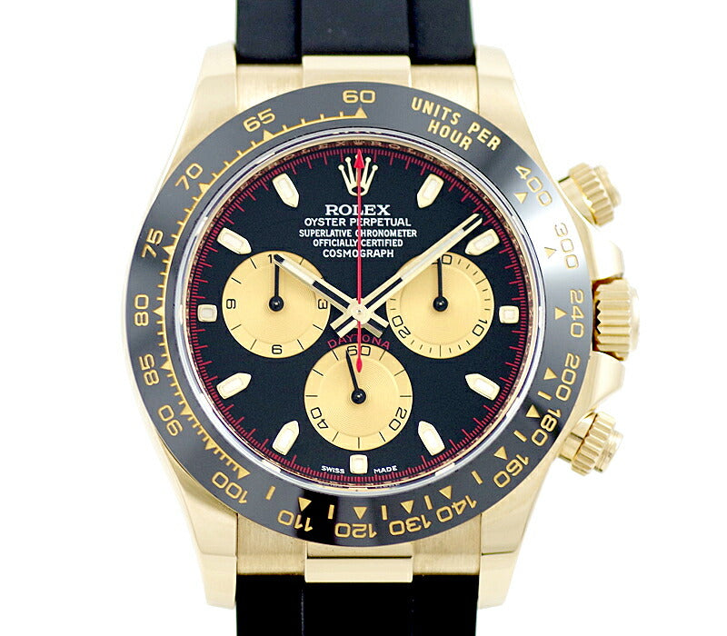 ROLEX ロレックス DAYTONA デイトナ 116518LN ブラック ゴールド 文字盤 K18YG イエローゴールド 金無垢 セラミックベゼル メンズ 自動巻き【6ヶ月保証】【腕時計】【中古】