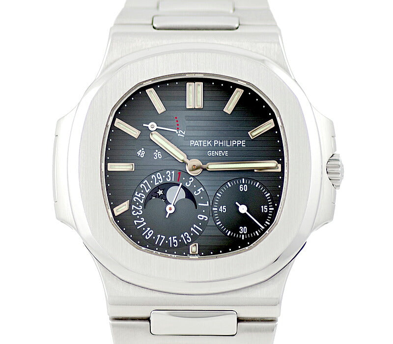 Patek Patech Philippe Patek Philiphon Petit Completion Power Reserve Moon Phase 5712 Gray Dial SS Stainless Men Automatic Wind 5712/1A-001 [6 months warranty] [Watch] [Used]