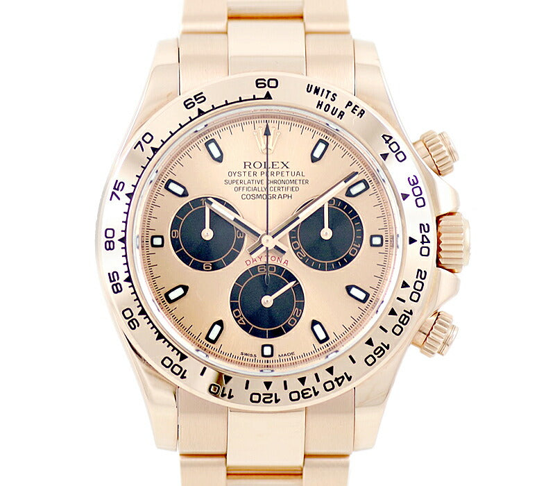 ROLEX Rolex DAYTONA Daytona 116505 Pink Black Dial K18PG Pink Gold Solid Men's Automatic Wind [6 months warranty] [Watch] [Used]