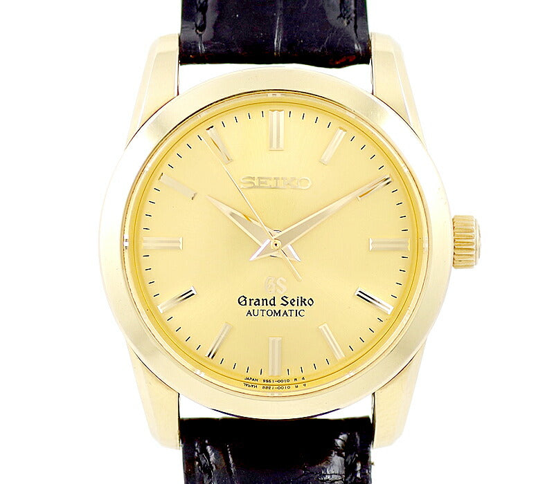 Inspector SEIKO Seiko Grand Seiko Seiko Gold solid SBGR002 9S51-0010 Gold Dial K18YG Yellow Gold Genuine Belt Genuine Buckwheat Men's Automatic Wind GS [6 months Warranty] [Watch] [Used]