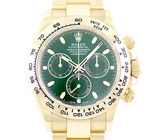 ROLEX ロレックス DAYTONA デイトナ 116508 緑 グリーン K18YG イエローゴールド 金無垢 メンズ 自動巻き【6ヶ月保証】【腕時計】【中古】