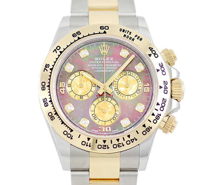 ROLEX ロレックス DAYTONA デイトナ 116503NG ブラックシェル 8Pダイヤ SS ステンレス K18YG イエローゴールド コンビ メンズ 自動巻き【6ヶ月保証】【腕時計】【中古】