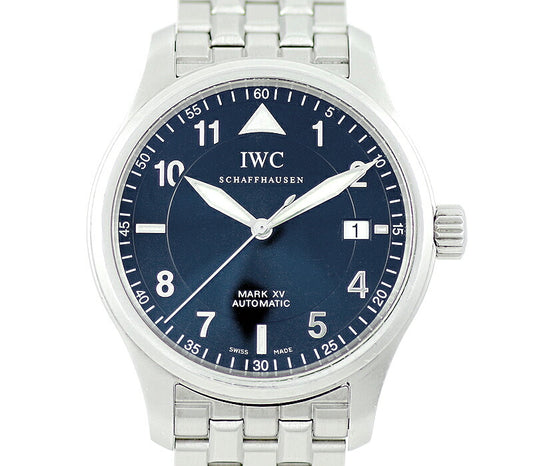 IWC インターナショナルウォッチカンパニー マークXV スピットファイア クロノグラフ IW325312 デイト ブラック 黒 SS ステンレス メンズ  自動巻き マーク15 スピットファイヤ【6ヶ月保証】【腕時計】【中古】