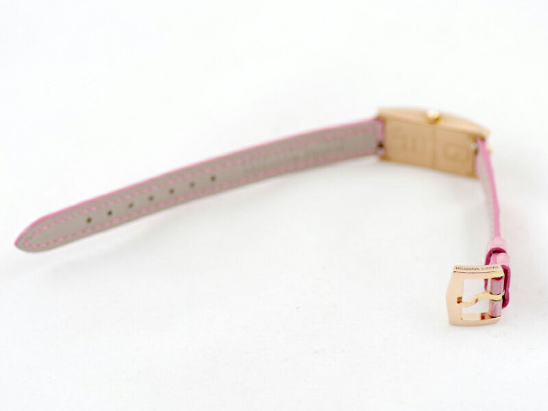 Battery replacement Harry Winston Harry Winston Avenue C Mini 332LQR Genuine Diamond White Shell K18PG Pink Gold Genuine Belt Genuine Back Ladies Quartz Avenue [6 months Watch] [Used]