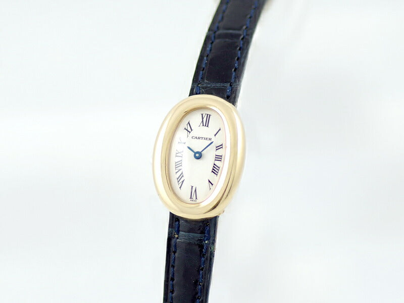 Cartier Cartier Cartier Cartier Mini Venuir W1510956 White White Ivory Dial K18YG Yellow Gold Gold Golden Gold Genuine Belt Genuine K18YG Buckle Ladies Quartz