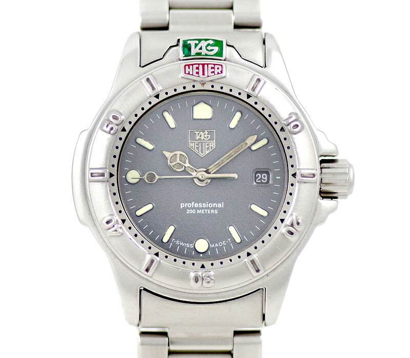 Battery replacement TAG HEUER Tag Hoier 999.208A Professional 200m Waterproof Gray SS Stainless Ladies Quartz [6 months warranty] [Watch] [Used]