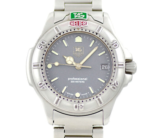 電池交換済 TAG Heuer タグホイヤー 999.213A プロフェッショナル 200m防水 グレー SS ステンレス ボーイズ メンズ クォーツ【6ヶ月保証】【腕時計】【中古】
