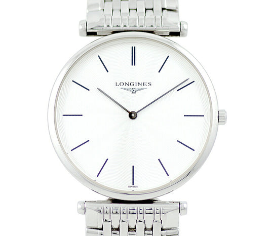 Battery replacement Longines Longin La Grand Classic L4.709.4 Silver SS Stainless Boys Men's Quartz Grand [6 months warranty] [Watch] [Used]