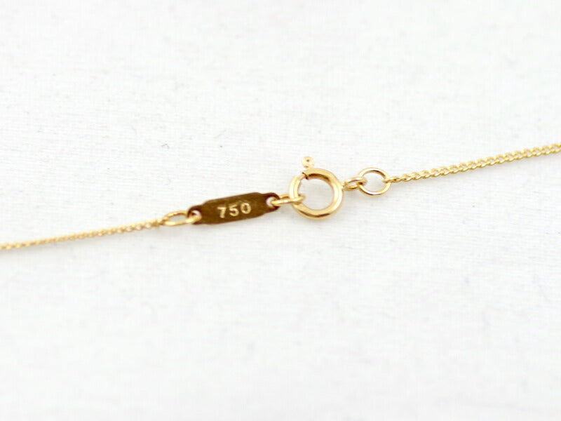 New finished Tiffany & Co. Tiffany Chain Cross Heart Road Crossing Inca Rose K18YG Yellow Gold Necklace [Jewelry] [Used]