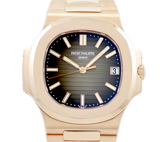 PATEK PHILIPPE パテック フィリップ ノーチラス 金無垢  5711R ブラウングラデーション K18RG ローズゴールド メンズ 自動巻き 5711/1R-001 【6ヶ月保証】【腕時計】【中古】