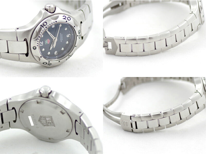 Battery replaced Tag Heuer Tag Hoier Kirium WL1313-0 200m Waterproof Date Blue Navy SS Stainless Ladies Automatic Wind [6 months warranty] [Watch] [Used]