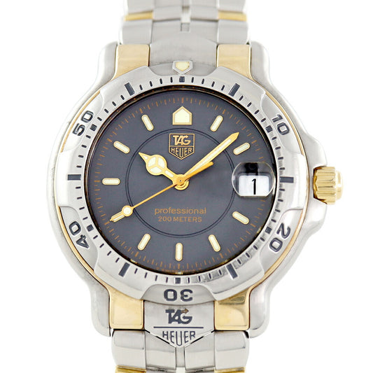 TAG HEUER Tag Hey Professional 200 WH1152 Date 200m Waterproof Gray Yellow Gold SS Stainless Combination Men's Quartz [6 months warranty] [Watch] [Used]