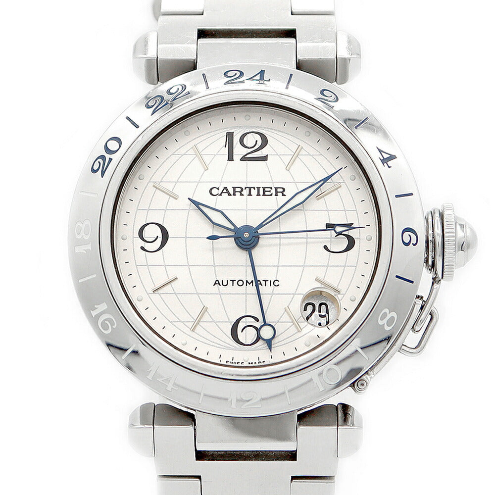 Cartier Cartier Pasha C Meridian GMT W31029M7 Silver SS Stainless Ladies Boys Men's Unisex Automatic Wind [6 months warranty] [Watch] [Used]