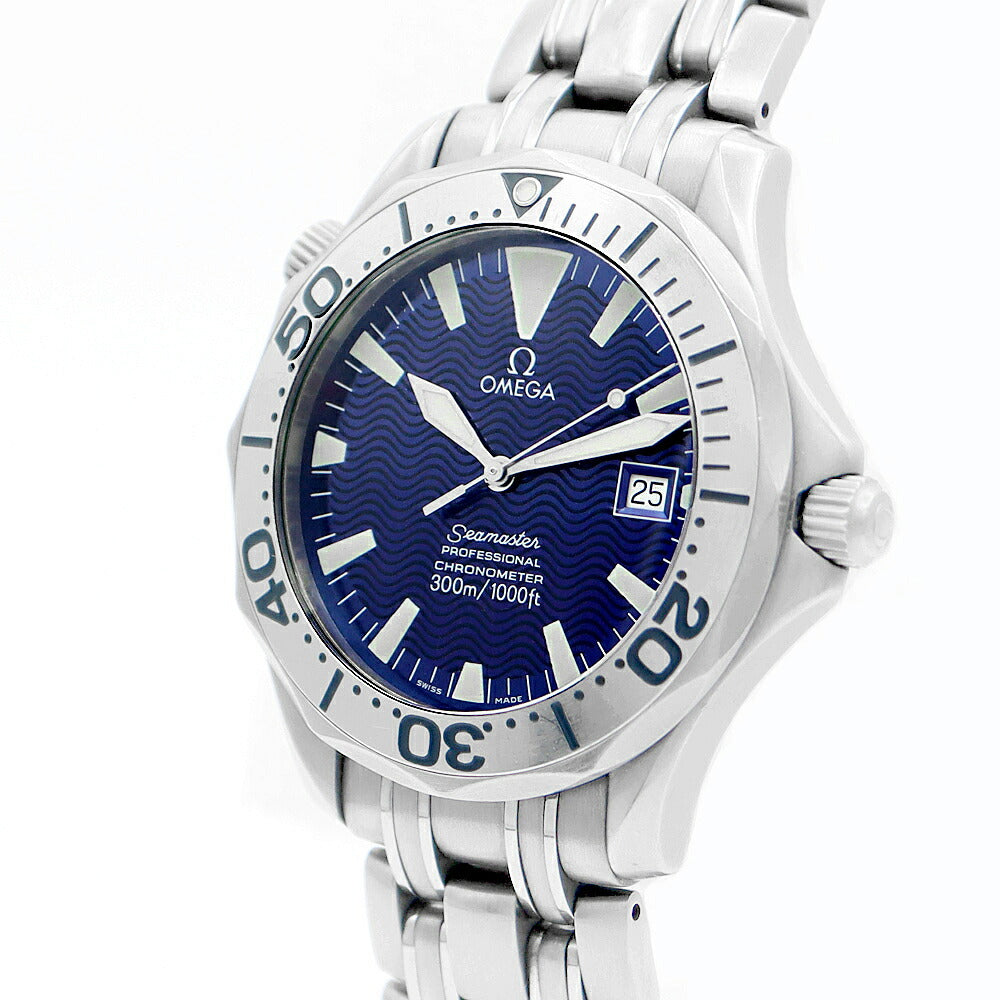 OMEGA Omega Sea Master 300 Professional 2231.80 300m Waterproof Date Blue Navy Gyoche Titan Men's Automatic Wind [6 months Warry] [Watch] [Used]