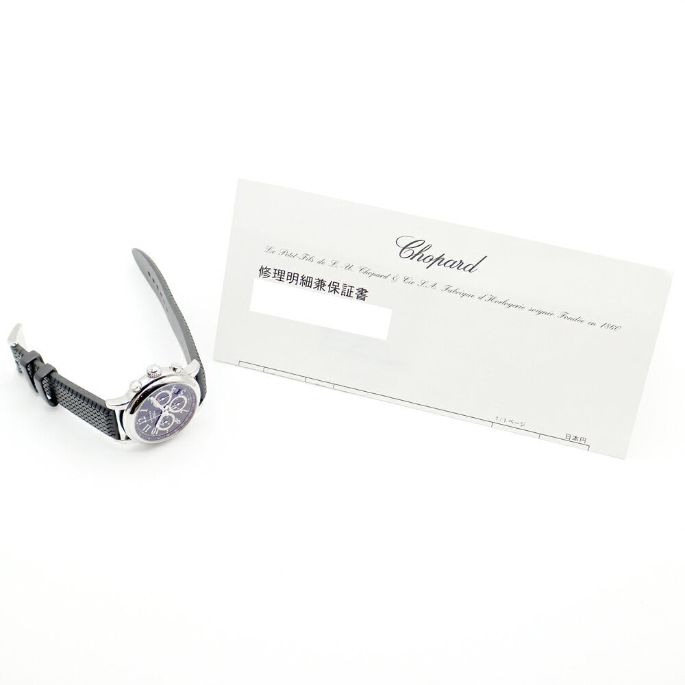 Inspector Chopard Chopard Chopard Chopard Chrono Ronograph 168511-3001 Date Black Black SS Stainless Steel Genuine Belt Genuine Buckle Men's Automatic Wind [6 months warranty] [Watch] [Used]