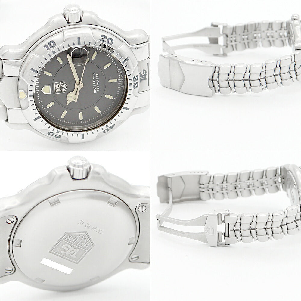 Battery replacement TAG HEUER Tag Hois 6000 Series WH1212 200m Waterproof Date Gray SS Stainless Men Quartz