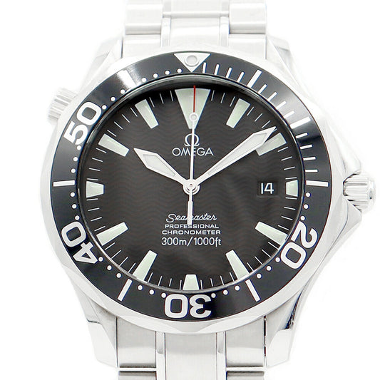 Internal point inspection OMEGA Omega Sea Master 300 Professional 2254.50 Date 300m Waterproof Black Black SS Stainless Men Automatic Wind [6 months warranty] [Watch] [Used]