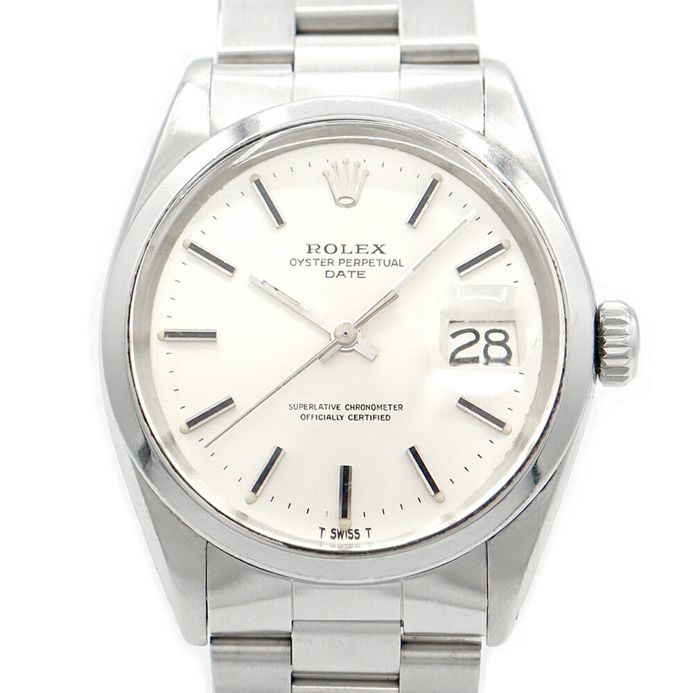 ROLEX Rolex Oyster Purpetur Date 1500 Silver SS Stainless Men Automatic Wind [Watch] [Used] [Self -warranty 6 months]