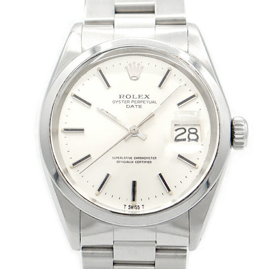 ROLEX Rolex Oyster Purpetur Date 1500 Silver SS Stainless Men Automatic Wind [Watch] [Used] [Self -warranty 6 months]