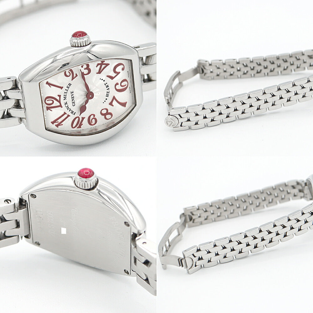 FRANCK MULLER FRANCK MULLER FRANCK MULLER Heart to Heart 5002SQZ Silver Gyosche SS Stainless Ladies Quartz [6 months warranty] [Used] [Watch]