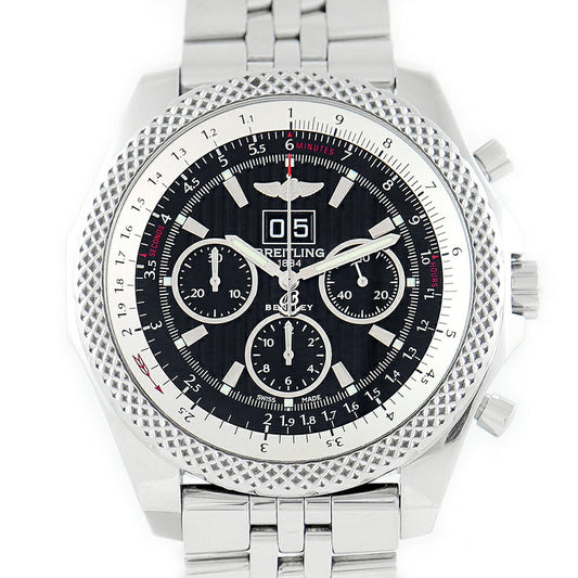 BREITLING BREITLING BENTLEY 6.75 Bentley 6.75 A44364 Chronograph Date Black Black SS Stainless Men Automatic Wind [Self -warranty 6 months] [Watch] [Used]