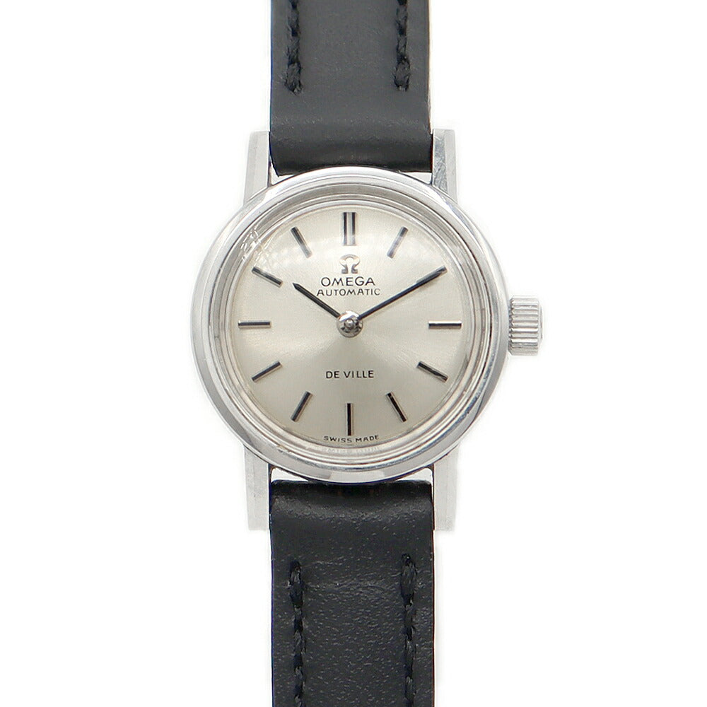 OMEGA オメガ DE VILLE デビル Cal.661 555.003 24石 シルバー SS ステンレス レディース 自動巻き アンティーク ヴィンテージ デヴィル【腕時計】【中古】