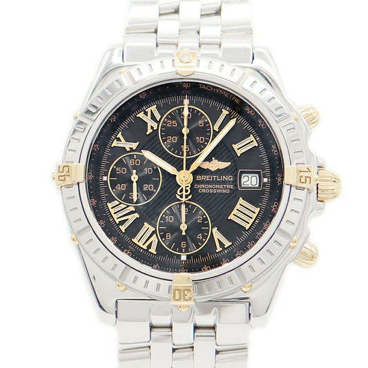 BREITLING BREITLING Breitling Cross Wind Vicolo B13355 B149B44PA Racing Chronograph Date 100m Waterproof Black Black SS Stainless steel YGP Yellow Gold Combi Men's Automatic Wind [6 months warranty] [Watch] [Used]