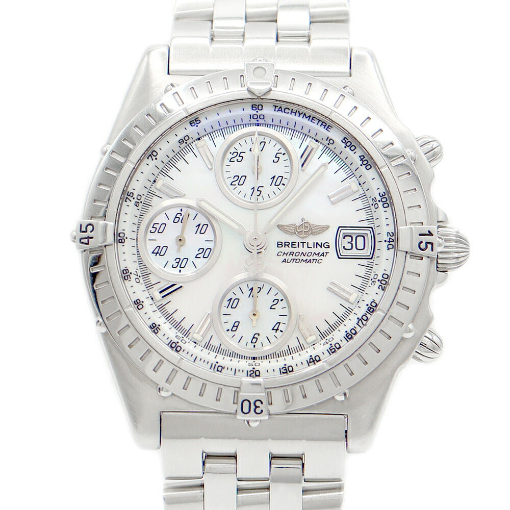 Inspection BREITLING BREITLING Breitling Chronomat A13350 A138A53PA Chronograph Date White White Shell SS Stainless Men Automatic winding [6 months warranty] [Watch] [Used]