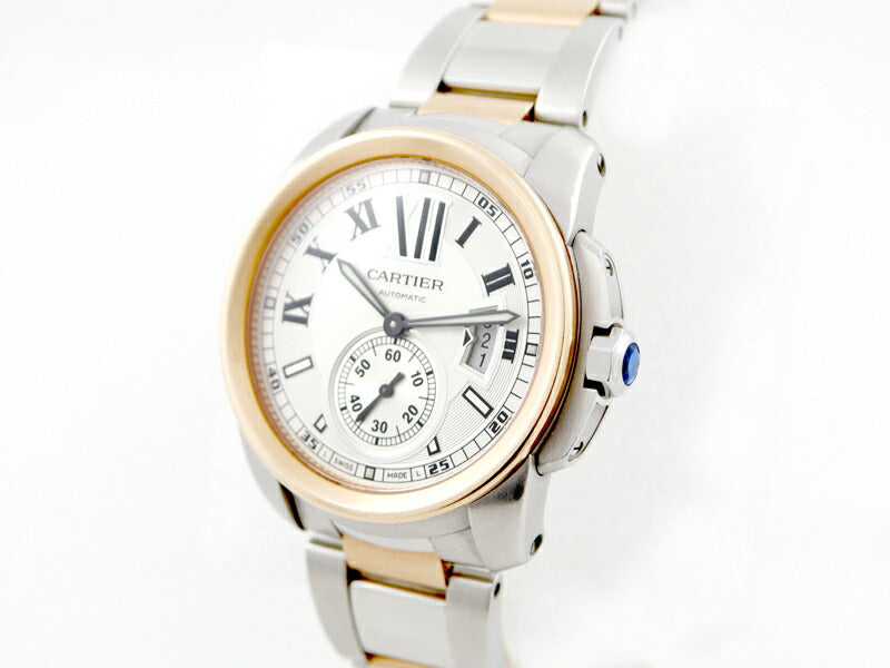 Cartier [3年保証] カルティエ メンズ カリブルドゥカルティエ W7100036 K18PG ピンクゴールド ステンレス 自動巻き 腕時計 腕時計  送料無料