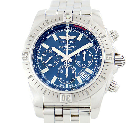 Inspection BREITLING BREITLING Breitling Chrono Matt 44 AB0115 Special Edition JSP Japan Limited Chronograph Navy SS Stainless Steel Automatic Wind [6 months warranty] [Watch] [Used]